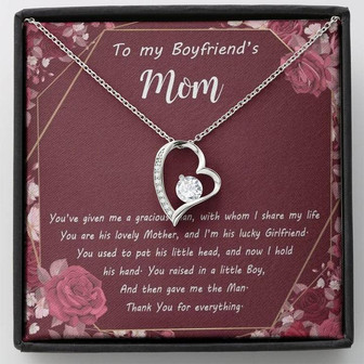 Boyfriend's Mom Best Gift Forever Love Necklace - Thegiftio UK
