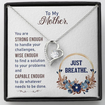 Collection Mom - You Are Strong Enough To Handle Your Challenges - Forever Love Necklace - Thegiftio UK