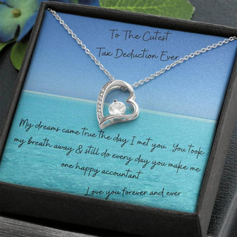 Cutest Tax Deduction Forever Love Necklace - Thegiftio UK