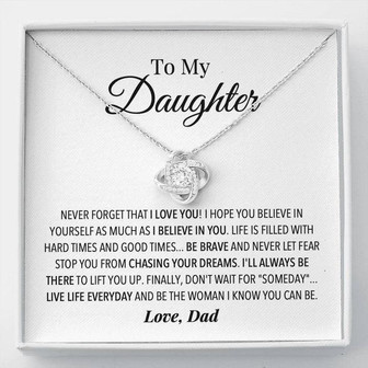 Dad Daughter Forever Love Necklace - Thegiftio