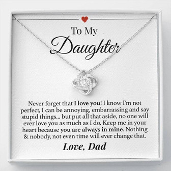 Dad Daughter Forever Love Necklace - Thegiftio
