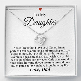 Dad Daughter Forever Love Necklace - Thegiftio