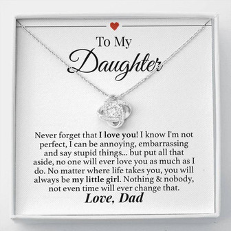 Dad Daughter Forever Love Necklace - Thegiftio