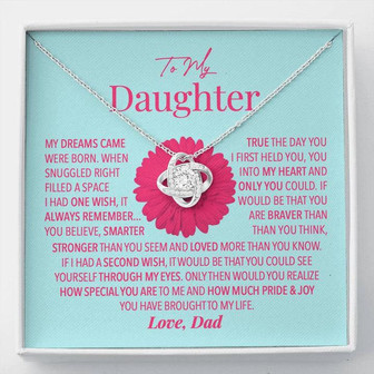 Daughter Wishes Forever Love Necklace - Thegiftio UK