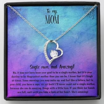 Dazzling Forever Love Necklace For Your Single Mom