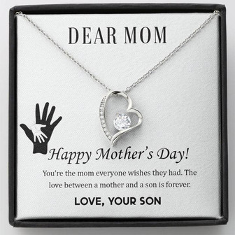 Dear Mom - Happy Mother’S Day - Forever Love Necklace - Thegiftio UK