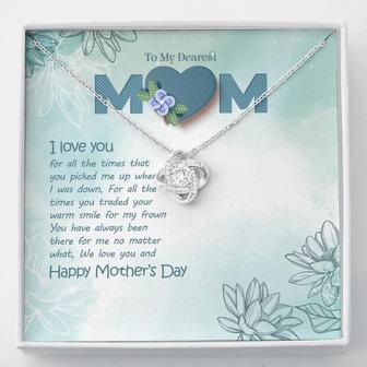 Dear Mom, I Love You - Love Knot Necklace - Seseable