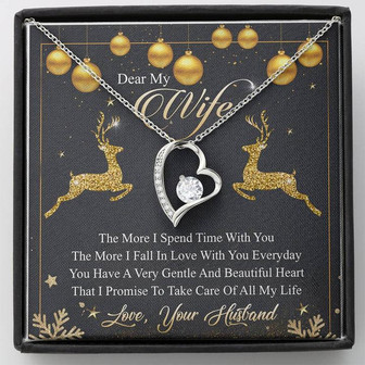 Dear My Wife I Promise Forever Love Necklace Gift From Husband - Thegiftio UK
