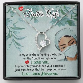 Dear Wife - I Appreciate You And I See Your Sacrifice - Forever Love Necklace