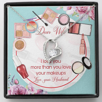 Dear Wife Forever Love Necklace Message Card - Thegiftio UK