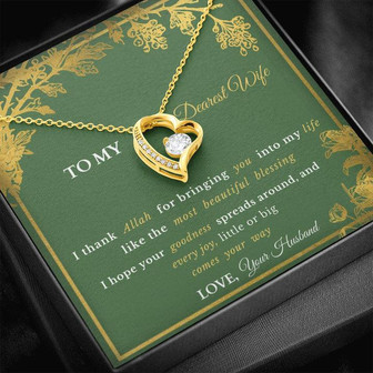 Exquisite Eid Gift To Wife- Forever Love Necklace+ - Gift From Allah - Thegiftio UK