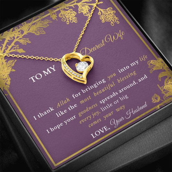 Exquisite Eid Gift To Wife- Forever Love Necklace+ - Gift From Allah - Thegiftio UK