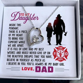 Firefighter's Daughter - Forever Love Necklace - Thegiftio UK