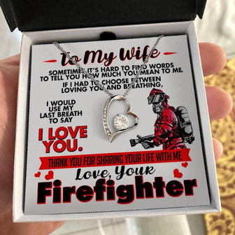 Firefighter's Wife - Forever Love Necklace - Thegiftio UK
