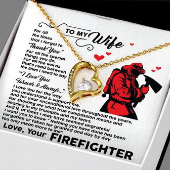 Firefighter's Wife - Forever Love Necklace - Thegiftio UK