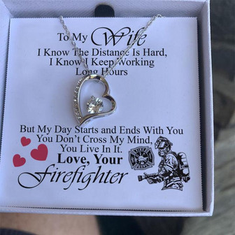 Firefighter's Wife- Forever Love Necklace - Thegiftio UK