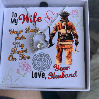 Firefighter's Wife- Forever Love Necklace - Thegiftio UK