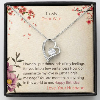 First Birthday Gift For Wife After Marriage | Xtreme Look Forever Love Necklace - Thegiftio UK