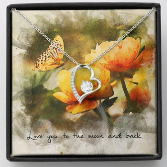 Forever Love Necklace – Butterfly Message Card - Thegiftio