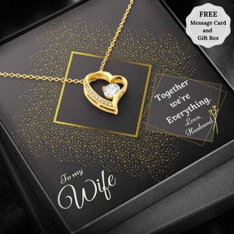 Forever Love Necklace - Luxury Gold & Together We're Collection - Gift For Wife From Husband - Thegiftio UK