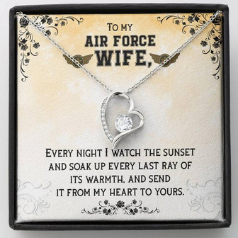 Forever Love Necklace - To My Air Force Wife - Thegiftio
