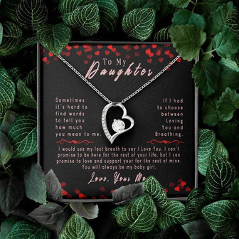 Forever Love Necklace - To My Baby Girl From Mom - Thegiftio UK