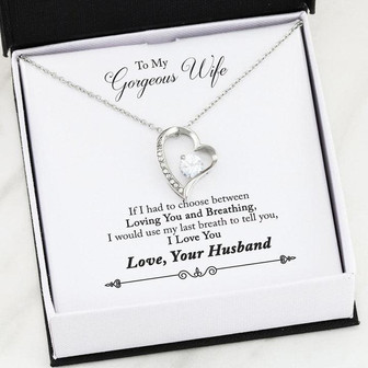 Forever Love Necklace - To My Gorgeous Wife - Thegiftio UK