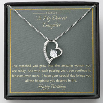 Forever Love Necklace For Daughter - I've Watched You Grow - Thegiftio UK