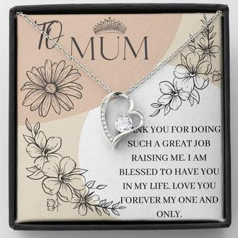 Forever Love Necklace For Mother With A Lovely Message Card