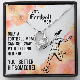 Forever Love Necklace For My Football Mom - Thegiftio UK