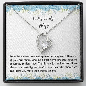 Forever Love Necklace For Wife - From The Moment We Met - Thegiftio UK