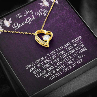 Forever Love Necklace For Wife- With Free Message Card - Thegiftio UK