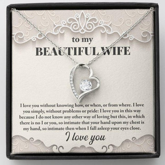 Forever Love Necklace For Wife - Thegiftio UK