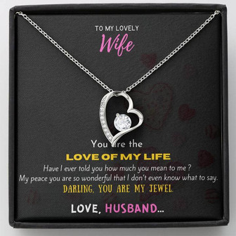 Forever Love Necklace For Your Beautiful Wife - Thegiftio UK
