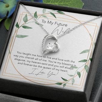 Forever Love Necklace, Future Wife Gift, Birthday Gift For Fiancee, Engagement Birthday Gift, Future Wife Jewelry, First Date Anniversary, Sentimental - Thegiftio UK