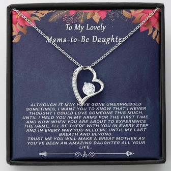 Forever Love Necklace Gift For Pregnant Daughter - Thegiftio UK