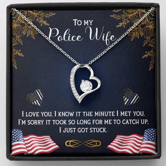Forever Love Necklace Police Wife - Thegiftio UK