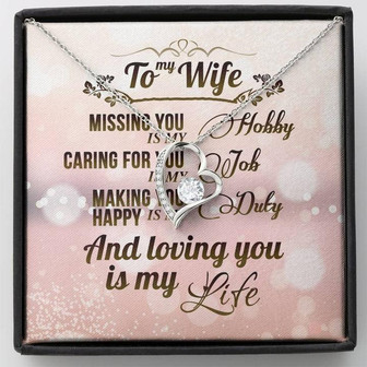 Forever Love Necklace To My Wife - Thegiftio UK