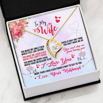 Forever Love Necklace "To My Wife" With Special Message And Design - Thegiftio UK