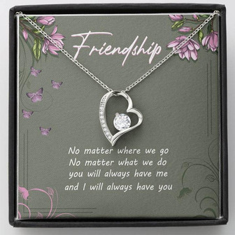 Friendship Forever Love Necklace Birthday Gift - Thegiftio UK