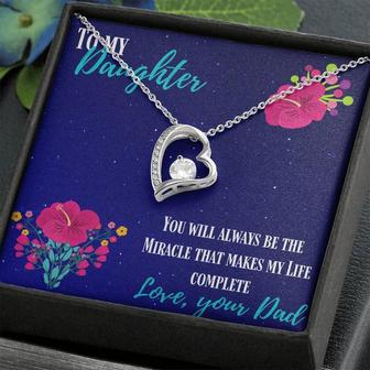 From Dad To Daughter - You Will Always Be The Miracle - Forever Love Necklace - Thegiftio UK