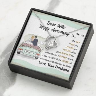 Gift For Wife, Happy Anniversary The Day I Met You, Husband And Wife, Couple, Wedding Birthday For Wife, From Husband - Thegiftio