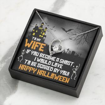 Gift For Wife Halloween, To My Wife, I Would Love To Be Scared By You, Ghost Husband and Wife, Fun Halloween - Thegiftio