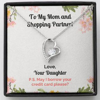 Funny Daughter's Message Forever Love Necklace - Thegiftio