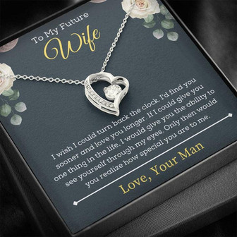 Future Wife Gift - Engagement Gift - To My Future Wife Forever Love Necklace - Thegiftio UK
