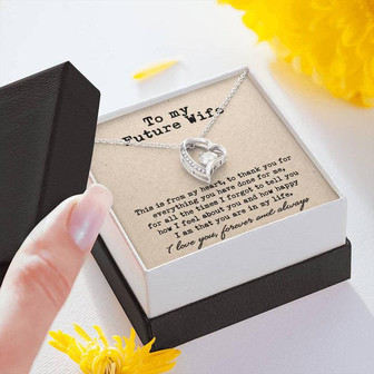 Future Wife Gifts - This Is From My Heart Forever Love Necklace - Thegiftio UK