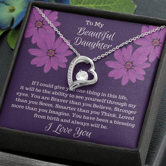 Gift For Daughter - If I Could Give You One Thing.. Forever Love Necklace - Thegiftio