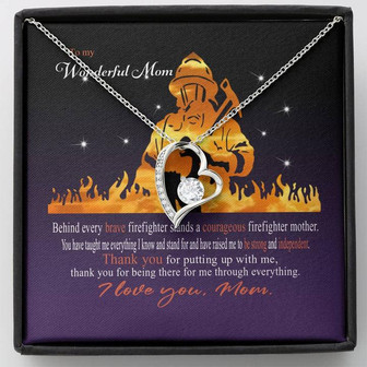 Gift For Firefighter's Mom Collection - Forever Love Necklace - Thegiftio UK