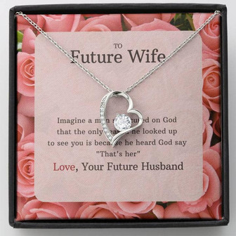 Gift For Future Wife ; Forever Love Necklace - Thegiftio UK