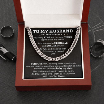 Gift For Husband - A Team - Cuban Link - Thegiftio UK